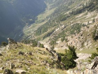discesa nel vallone della Valletta
