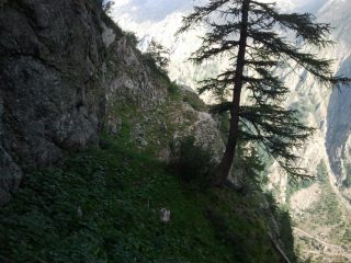 appena aggirato il canalone ripido