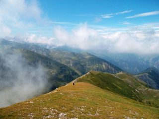 la cresta verso la val Corsaglia