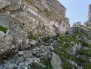 Passaggio attrezzato sul lato di Antabbia della Bocchetta