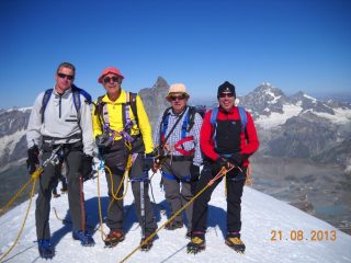 vetta breithorn occidentale 4165mt.