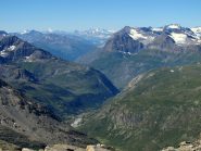 Panorama verso la Francia (con Barre des Ecrins in fondo)