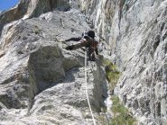 Riccardo alla partenza del 5° tiro