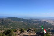 Dalla vetta panorama verso il golfo di Oristano ed Arborea