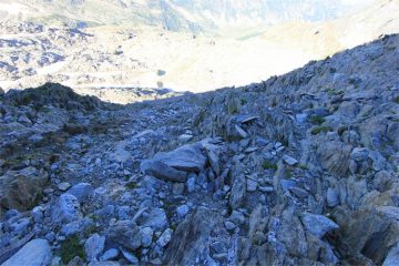 Una volta superata la paretina il percorso diventa semplice