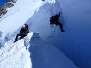 salto della crepacciata del tacul