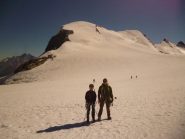 la meta alle spalle vista dal pianoro dopo le piste