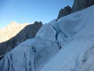 il traverso del couloir Whymper