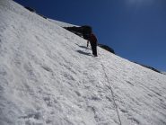 Pendi di salita allla Roccia Nera (45°)