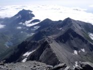 Dalla cima tutta la cresta percorsa