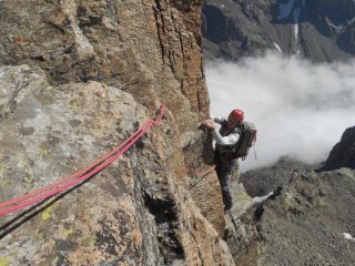 Alberto nel bel traversino del III tiro