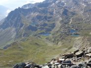 Vista dalla vetta sui laghi ,blu e di bes