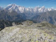 La catena del Bianco dalla Becca Pouignenta