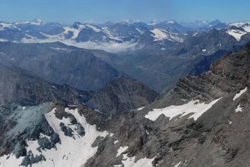 Il Nivolet dalla vetta prima dell'arrivo delle nuvole