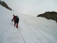 Stelvio ed Enrico nel ripido pendio finale (23-8-2013)
