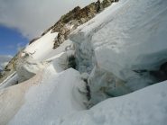 il seracco alla base del versante Nord (23-8-2013)