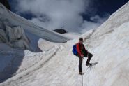 prosegue la salita lungo il Glacier de la Girose (23-8-2013)
