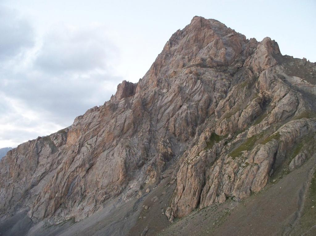 La parete alle luci del tramonto