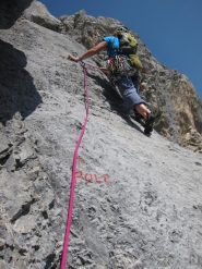Anna alla partenza della via