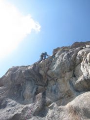 il breve strapiombo di 6a+