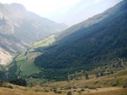 Il vallone di Neraissa salendo alle colle