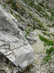 tratto attrezzato sotto il passo