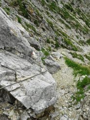 tratto attrezzato sotto il passo