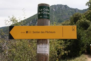 Cartello alla partenza
