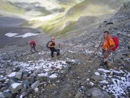 inizia l il ripido tratto per il Colle Rosset....