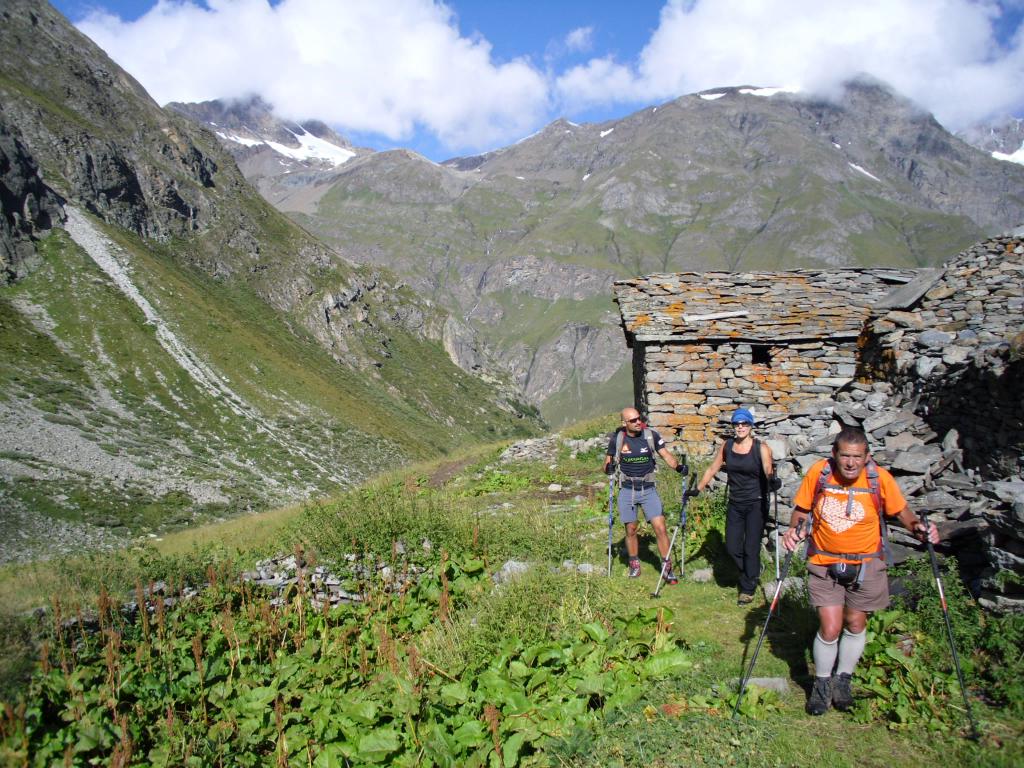l'arrivo alle baite Grand Vaudala...