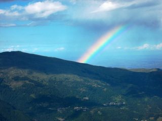 arcobaleno sulla cresta di Garitta nuova