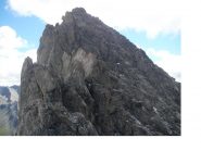 La vetta..dalla parte alta della cresta nord.est