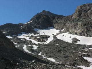 Cima della Vacca salendo 