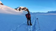 Stelvio sull'Abeniflue firn alle prime luci del sole (31-8-2013)