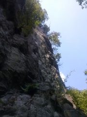 Parte destra della falesia