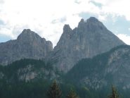 da sinistra: Burgstall, Punta Euringer e Punta Santner da Bad Ratzes
