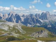 dalla vetta dello Sciliar, vista sul Catinaccio