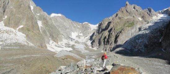 in fondo al ghiacciaio
