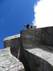 Curioso camino su roccia ottima