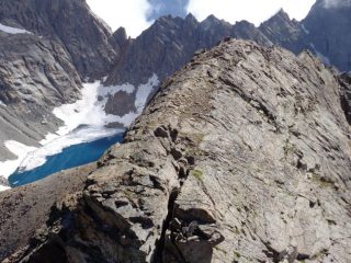 becca della losa 3225m dalla quota 3228m