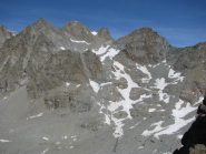 Dalla vetta,  vista su Becca di Noaschetta al Colle del Grand Croux 