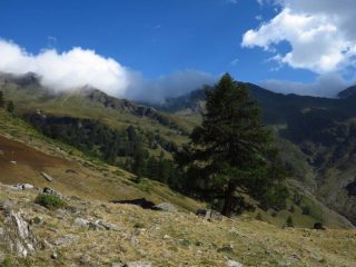 La bergerie dove si scende e si ritrova il sentiero