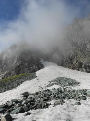 il canale visto dai pressi del sentiero per il Giacoletti 