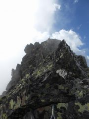 sul filo di cresta in vista della Madonna di vetta