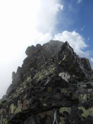 sul filo di cresta in vista della Madonna di vetta