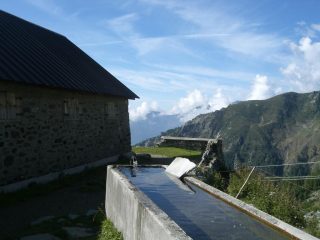 Vasca dell'acqua alla grangia Marmotta