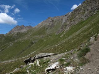 il colle visto da dove si lascia la bici
