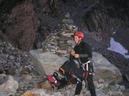 il grande ometto dell'ormai ex ghiacciaio del viso