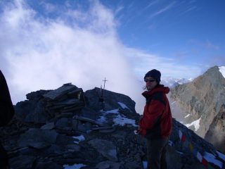 l'arrivo in vetta....