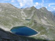 Laghi di Collalunga e Colle di Seccia dal Passo di Collalunga.